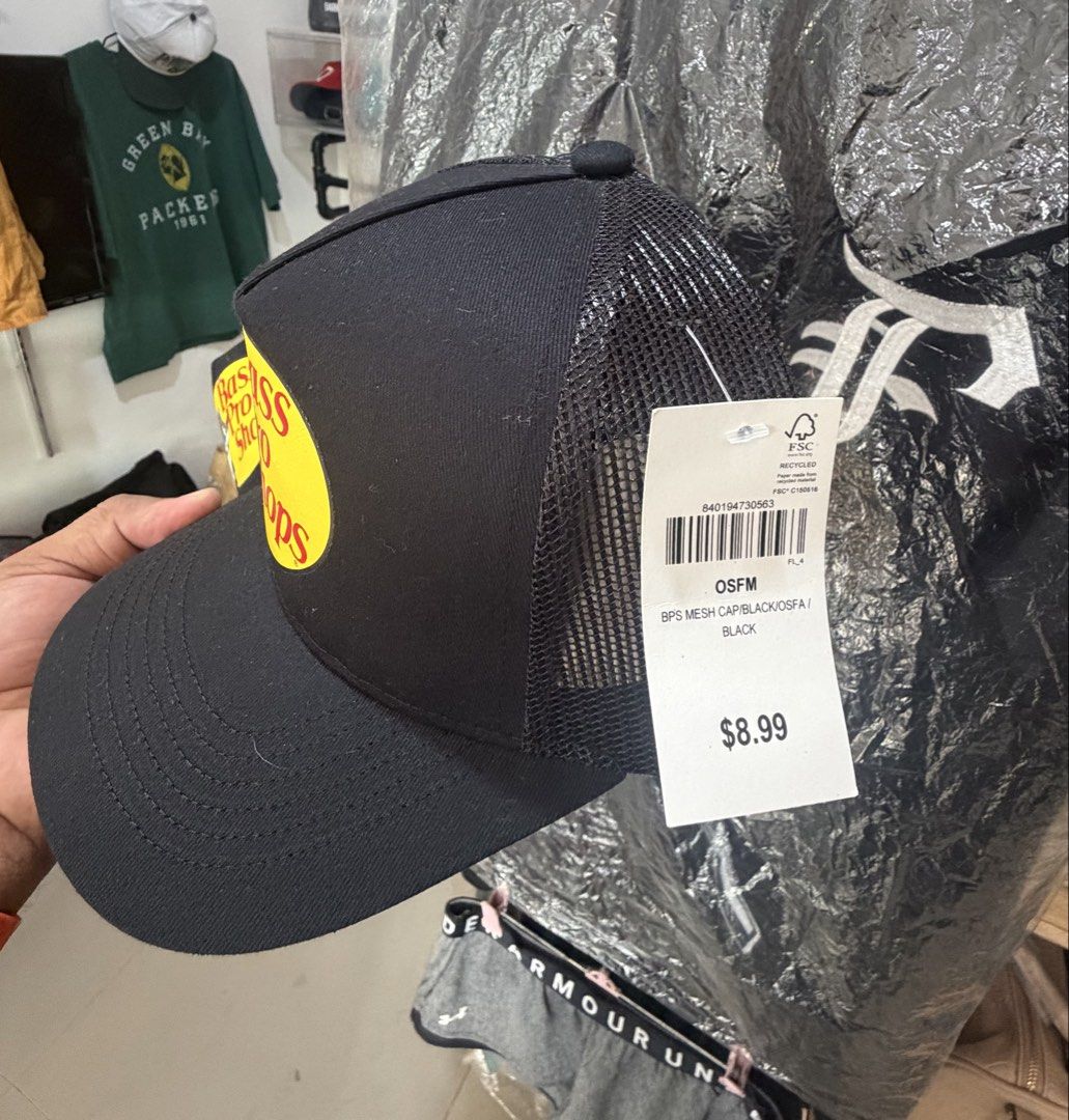 Bass Pro Shops trucker hat (Category: Caps & Hats) located in Pinamalayan. Submitted by danilotubero08 (Listing ID 1464865645, Image 2). Description: Bass Pro shops trucker hat black fresh from Canada 100% legit 3x money back guarantee once proven fake.
