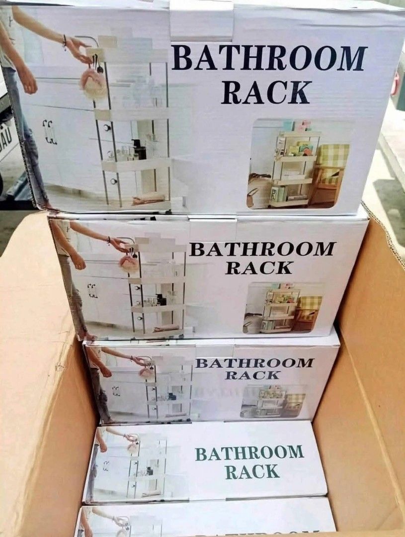 Bathroom rack organizer (Category: Bathroom & Kitchen Fixtures) located in Manila. Submitted by yzlshop (Listing ID 1464837871, Image 1). Description: .