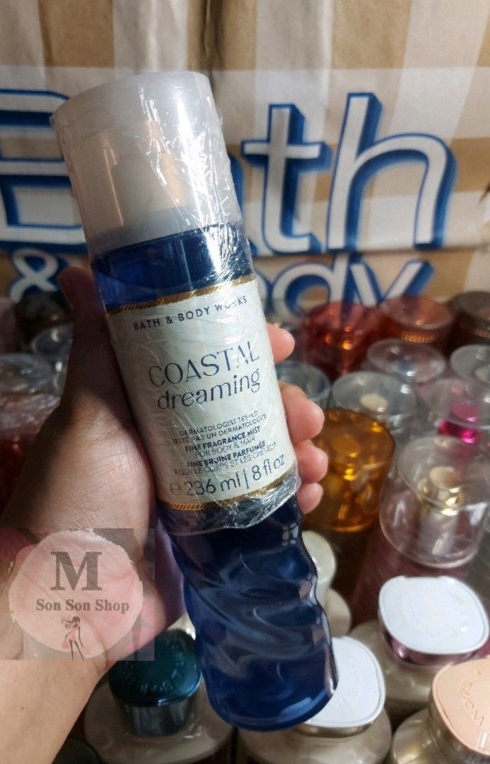 Bbw👉Coastal Dreaming👈 (Category: Fragrance & Deodorants) located in Manila. Submitted by msonsonshop (Listing ID 1464905890, Image 1). Description: Salty, smooth and nautical by nature, Coastal Dreaming is our newest vanilla fragrance with a deep-sea sparkle. Notes of salted waves, comforting vanilla and sun-soaked woods ebb and flow like the ocean tide for a scent that's undeniably clean, luminous and warm. Fragrance notes: crushed sea salt, w