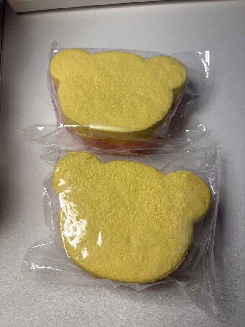 bear cake squishy (Category: Plushies & Soft Toys) located in Quezon City. Submitted by lunardecluttering (Listing ID 1464856435, Image 2). Description: - 400 for both! - pink cake has cracks - has op for one bear - mop: gcash - mod: j&t/lalamove.
