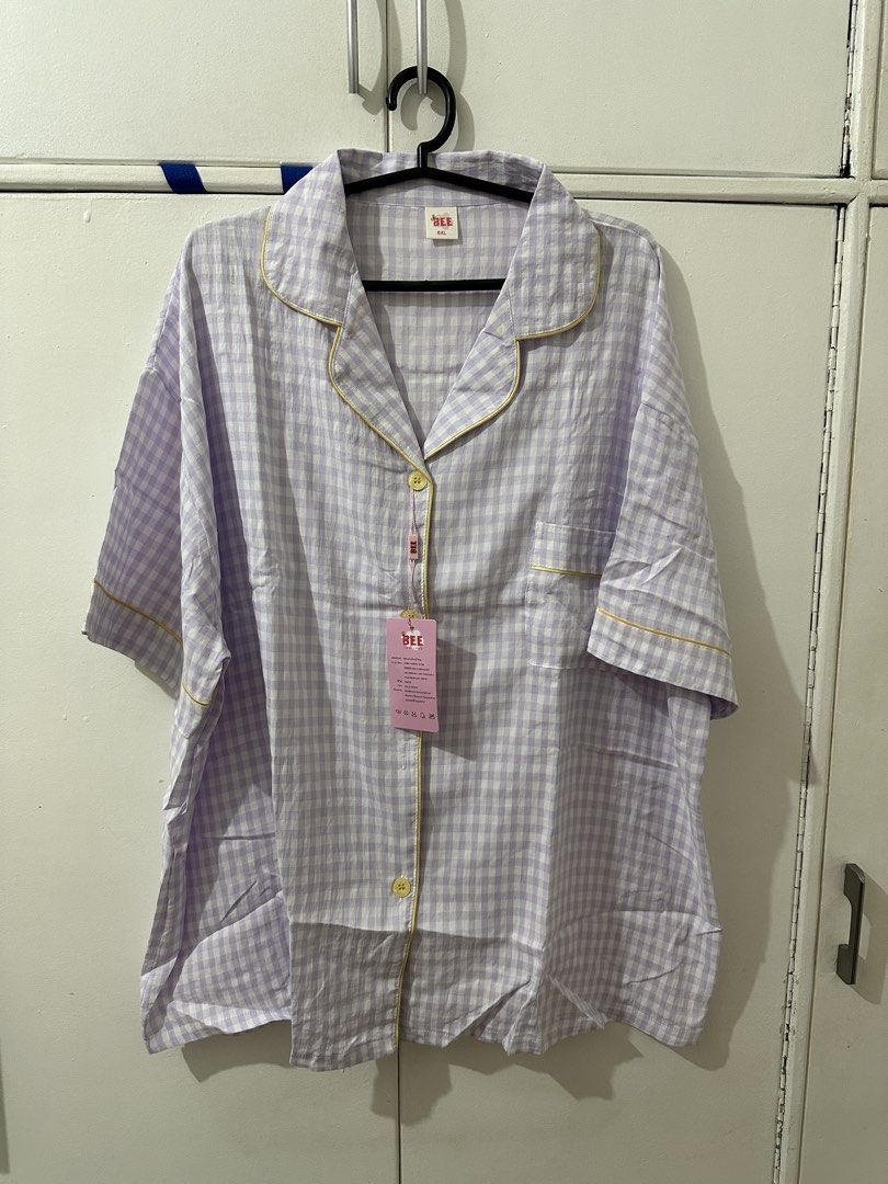 BEE Thailand Gingham Pajama Set - Multiple Colors (Category: Undergarments & Loungewear) located in Marikina City. Submitted by natalienase (Listing ID 1460462555, Image 3). Description: BRAND NEW BEE Thailand Gingham Pajama Sets 500 pesos each - Available Sizes: can fit up to 6XL - Colors: Light Green, Lavender, Peach, Light Blue - Material: Soft and comfortable fabric - Perfect for lounging and sleepwear MOP: Gcash/Maribank/Bank Transfer MOD: L