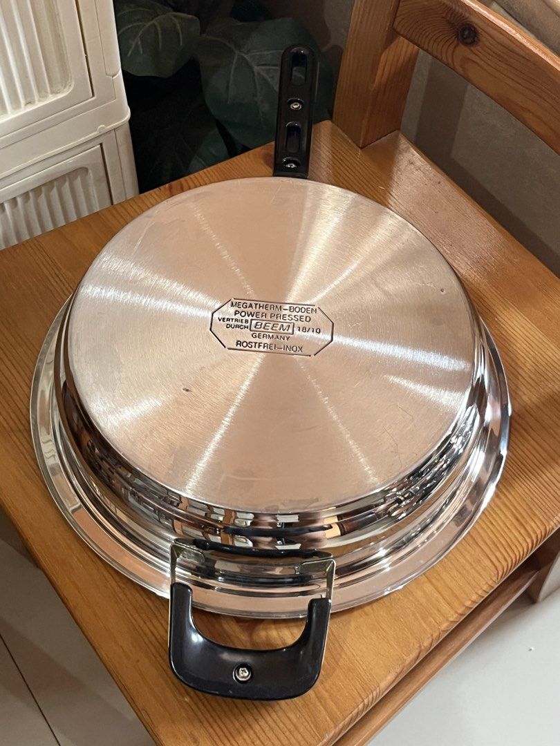 BEEM GERMANY 30cm (Category: Cookware & Accessories) located in Santa Rosa. Submitted by kattiepurry (Listing ID 1464840489, Image 3). Description: Beem Germany 18-10 Stainless Steel! Super kapal at solid 💯 30cm Two Handle in very good condition Gas and Electric ready.