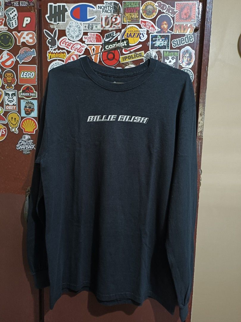 Billie Eilish (Category: Activewear) located in Cavite. Submitted by south.loot (Listing ID 1464781086, Image 1). Description: Billie Eilish Longsleeve Size M Length 27 Width 21 Excellent condition.
