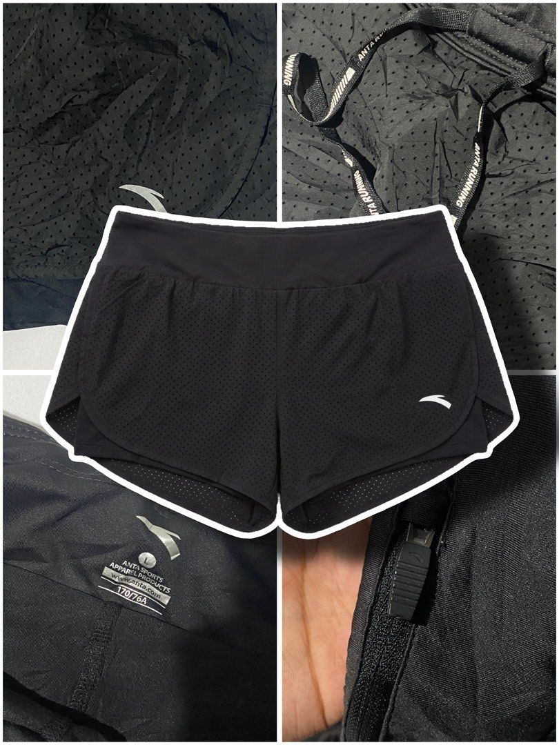black Anta athletic running shorts (Category: Activewear) located in Naga. Submitted by jamesarkkkk (Listing ID 1461730700, Image 1). Description: .
