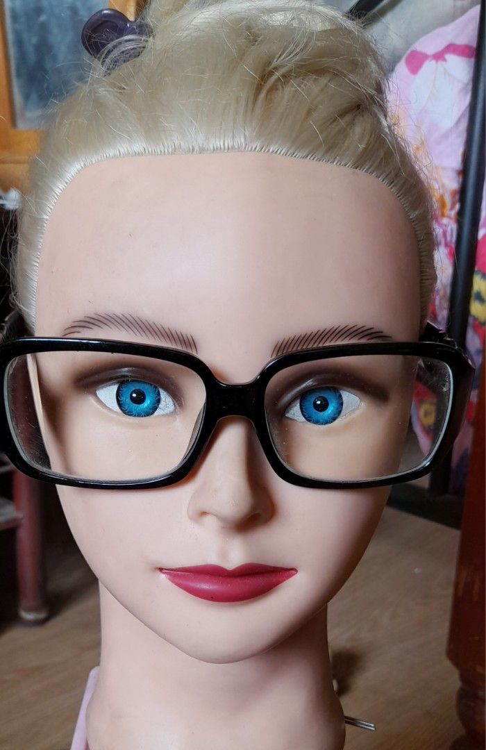 Black frame glasses with patterned temples (Category: Sunglasses & Eyewear) located in Bocaue. Submitted by marajapansurplus (Listing ID 1464806775, Image 1). Description: - Style: Rectangular optical frames in classic black - Lenses: Clear lenses currently installed - Design: Elegant cutout pattern along the side temples - Material: Lightweight plastic construction with standard hinges - Condition: Clean, well-maintained, with no major scratches