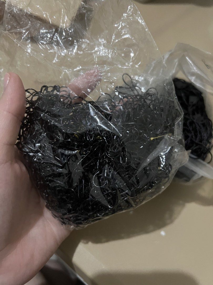 Black Tag Fasteners and Bulb Pins (Category: Craft Supplies & Tools) located in Quezon City. Submitted by styleandcomfort (Listing ID 1464944532, Image 3). Description: - Includes bulk black hang tag strings with plastic snap locks - Comes with a bonus bag of small black bulb pins - Ideal for clothing labels, boutique items, and DIY crafts - Packed securely in plastic bags - Brand new and ready for use Message me for inquiries.