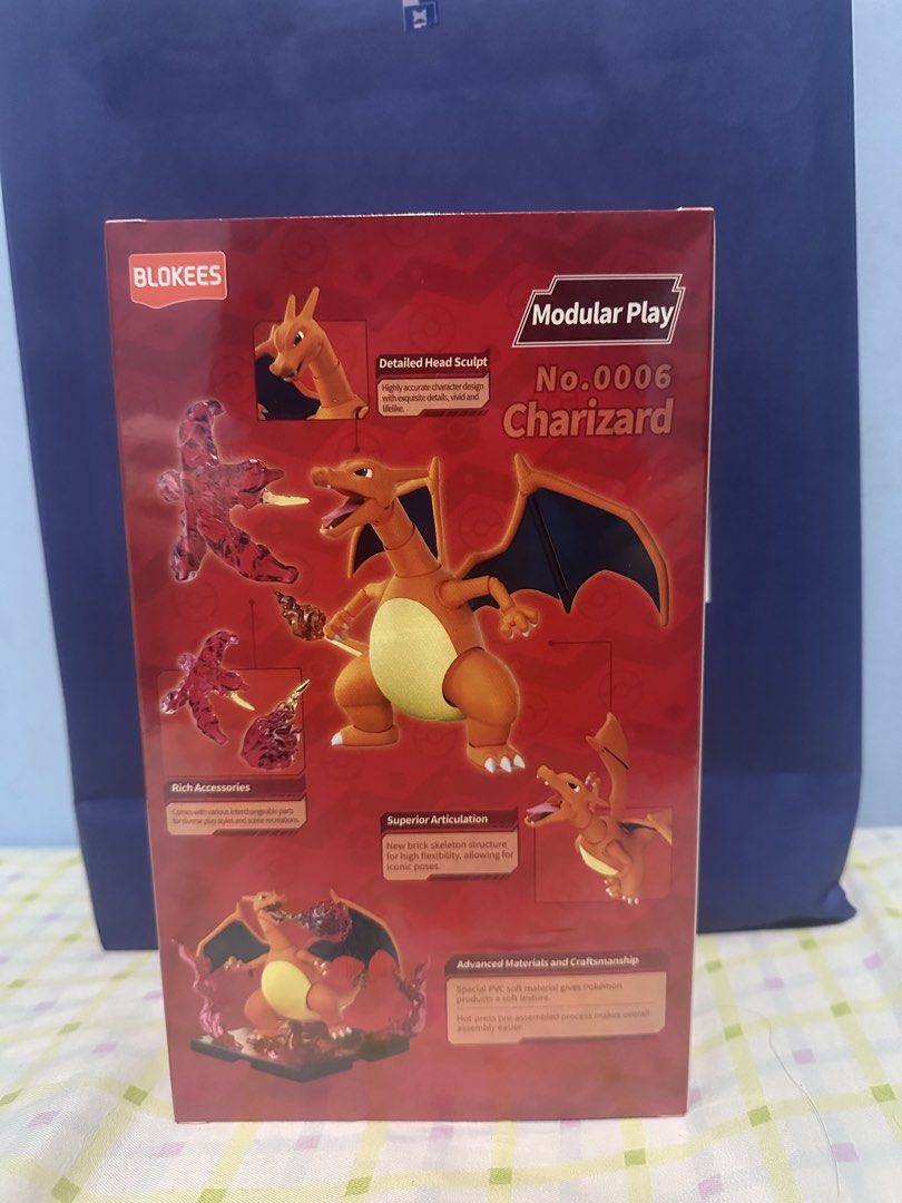 Blokees Pokémon Charizard Figure No.0006 (Category: Figurines & Statues) located in Vigan. Submitted by yunsoop (Listing ID 1464896054, Image 2). Description: - OG Price: 1,099 - Character: Charizard (No.0006) - Blokees Pokémon Classic Edition CV-L - Prologue of Adventure - Condition: Brand new, sealed in box .