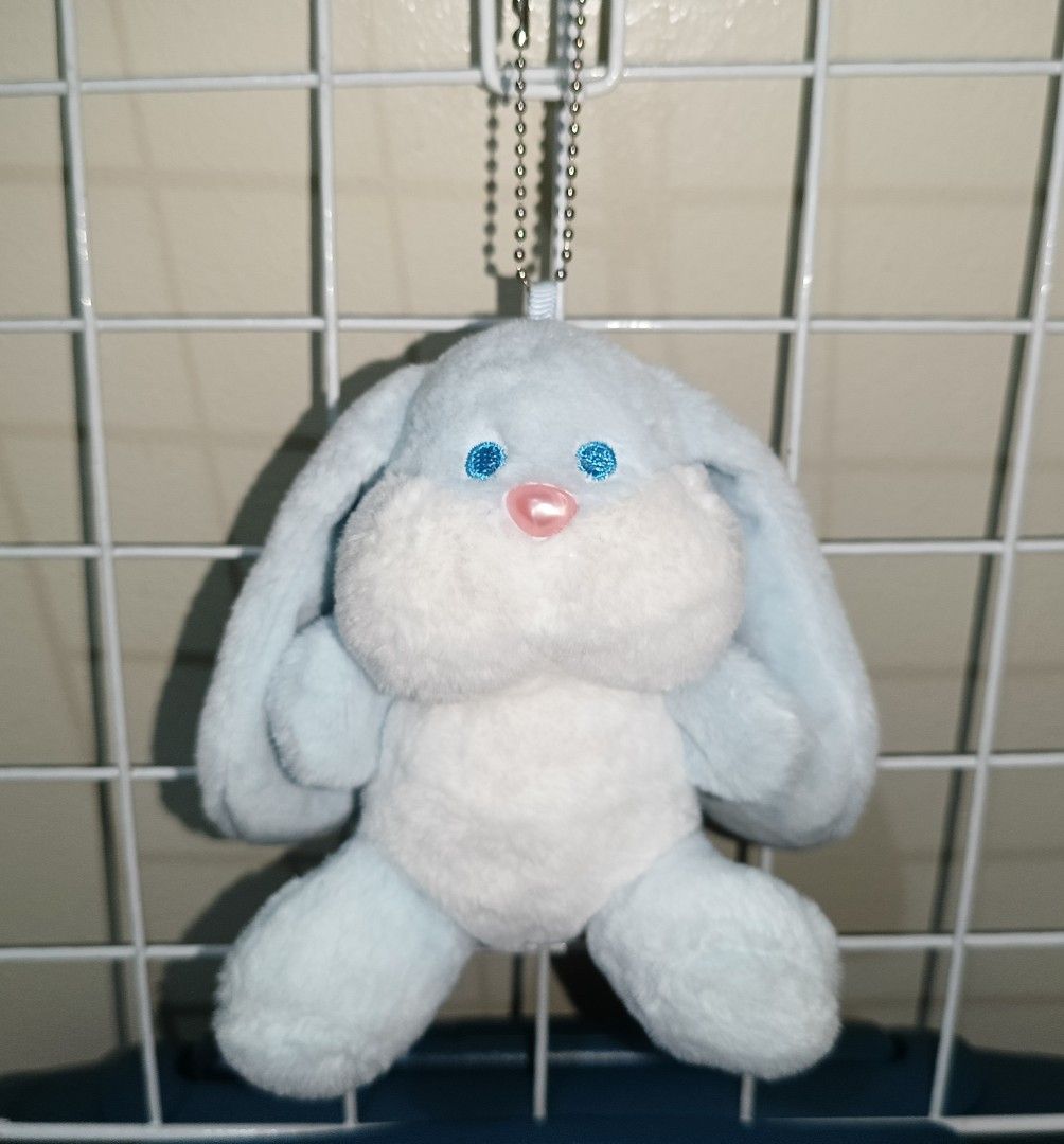 Blue Bunny Plush Toy Keychain (Category: Plushies & Soft Toys) located in Pasig City. Submitted by sleepyfairy (Listing ID 1464946947, Image 1). Description: Blue Bunny Plush Charm Keychain I can give discount if you buy 3 plushie charms message me if you have questions about the item 🫶🏻 shipping fee shouldered by buyer 🩷 .