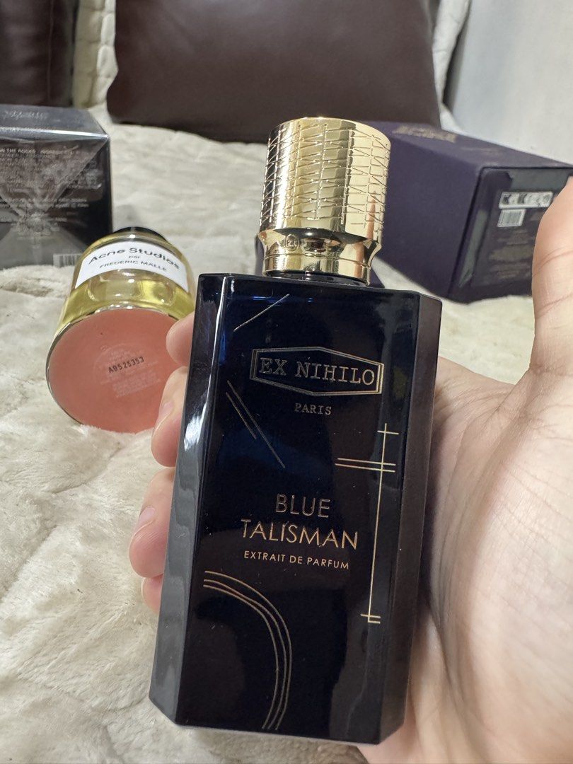 Blue Talisman Extrait 100 ml (Category: Fragrance & Deodorants) located in Manila. Submitted by declutterfrags (Listing ID 1464807572, Image 2). Description: 90-95 / 100 ml.