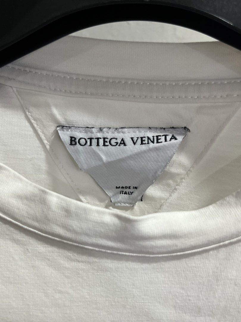Bottega Veneta Tee (Category: Luxury Apparel) located in Virac. Submitted by _thecave (Listing ID 1464774624, Image 3). Description: Bottega Tee Very Good 9.3/10 Color Rate No Issue Tagged Size: S Width: 18 Length: 24 DM.