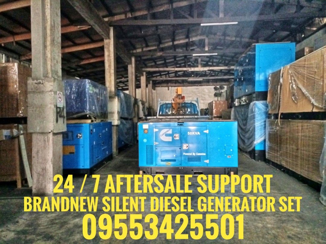 BRAND NEW SILENT DIESEL GENERATOR SET (Category: Construction & Building Materials) located in Marikina City. Submitted by janezza (Listing ID 1464786836, Image 3). Description: TRUSTED DIRECT SUPPLIER NATIONWIDE! Brand New Silent Diesel Generator Set for sale! STARTS @ 210,000 • Deliver & Install Nationwide • 24/7 After-Sale Support • True Rated Power Choose from top brands: • CUMMINS • PERKINS • ISUZU • FAWDE • YANGDONG Get FREE Commission, Tes