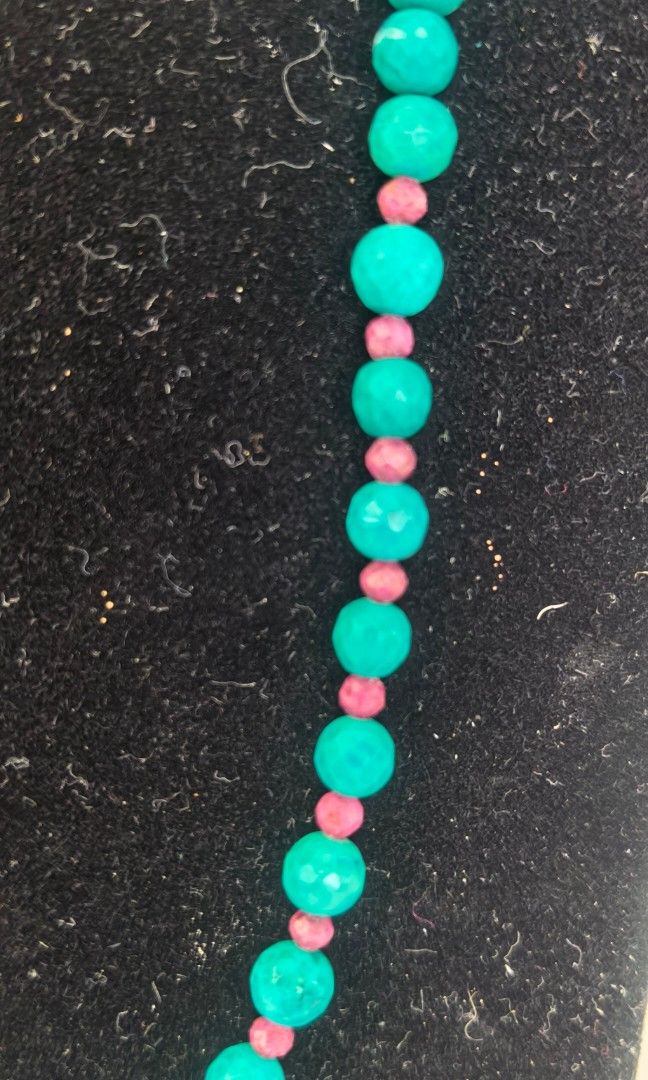 Brand New turquoise and ruby with stainless chain (Category: Necklaces) located in Tuguegarao City. Submitted by zenphoenix-7ad615 (Listing ID 1464797144, Image 3). Description: Brand new Adjustable necklace.