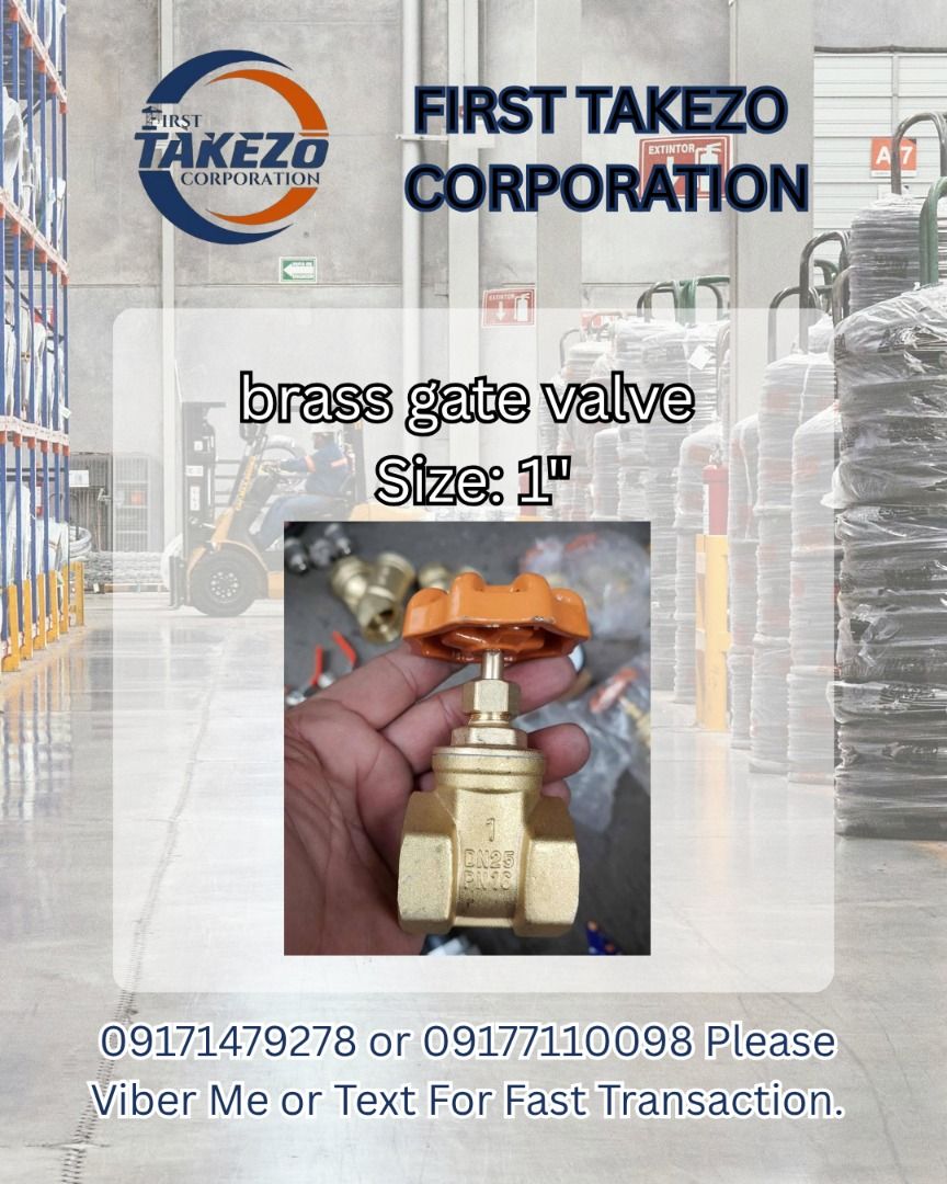 brass gate valve Size: 1" (Category: Everything Else Others) located in Manila. Submitted by joeyroque09 (Listing ID 1464857071, Image 1). Description: brass gate valve Size: 1".