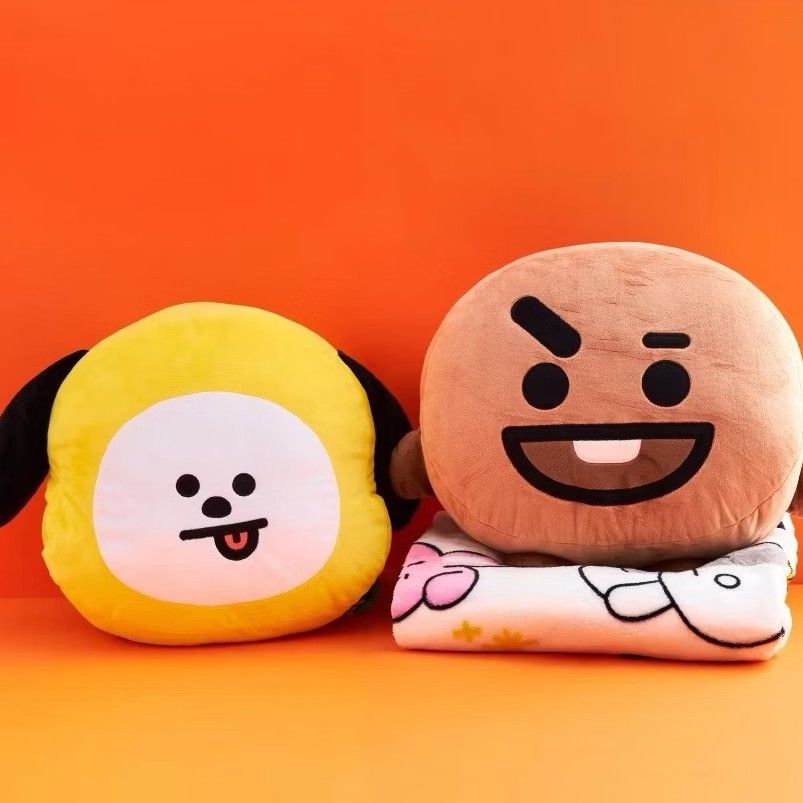 BT21 2IN1 PILLOW + BLANKET (Category: K-Wave Merchandise) located in Quezon City. Submitted by 4_leaf_clover (Listing ID 1464786858, Image 3). Description: PRE-ORDER OT7 and VAN AVAILABLE ETA: 2 WEEKS **Last 2 pictures Actual Merch Sample.** 1 ON-HAND COOKY LOC. QC/SDD - JNT PAY AS YOU ORDER DM.