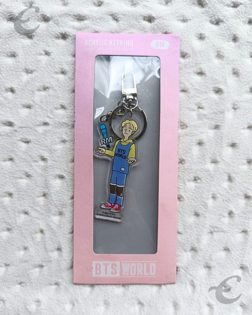 BTS World RM Acrylic Keyring (Sealed) (Category: K-Wave Merchandise) located in Lopez. Submitted by c.faithfully (Listing ID 1464774246, Image 1). Description: 💜💜💜 RFS: Need additional funds ‼️NOTE: Buyer will shoulder the shipping fee No. of items available: 1.