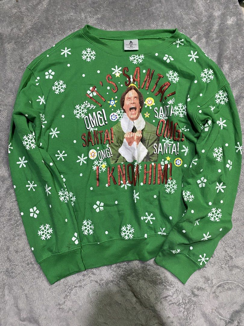Buddy the elf long sleeves (Category: Longsleeves) located in Manila. Submitted by pc.thrift (Listing ID 1464893437, Image 1). Description: M-L.