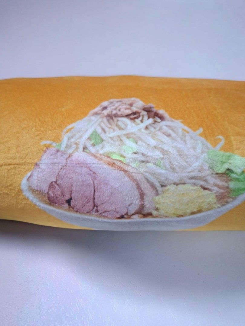 BUNDLE PILLOWS FROM JAPAN (Category: Bedding & Towels) located in Las Pinas. Submitted by annachiaonair2037 (Listing ID 1464773639, Image 3). Description: BUNDLE RAMEN SMALL BOLSTER AND SNOPPY HEAD PILLOW FROM JAPAN RAMEN BOLSTER STILL WITH TAG SNOOPY HEAD NEW WITHOUT TAG BOLSTER: L 16" W 6".