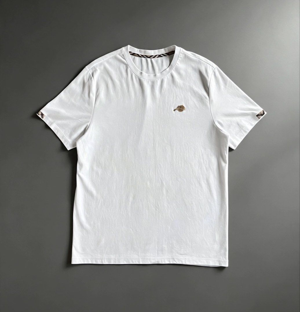 Burberry cap logo (Category: Tshirts & Polo Shirts ) located in Manila. Submitted by lardo.599 (Listing ID 1464924985, Image 1). Description: Issue need wash Color rate 9.7/10 Condition 10/10 Missing tags declare off Dimes 21x28.