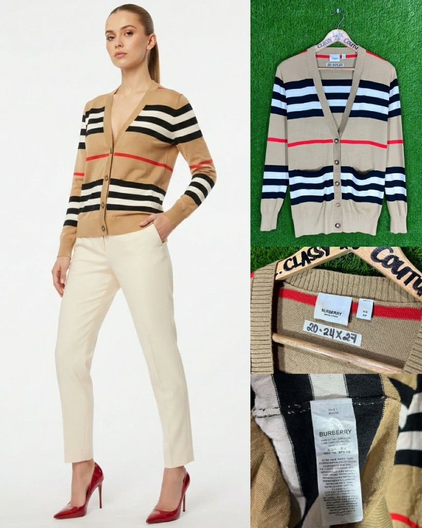 burberry plaid knitted jacket authentic (Category: Luxury Apparel) located in San Jose del Monte. Submitted by luxurygarments (Listing ID 1464824426, Image 1). Description: .