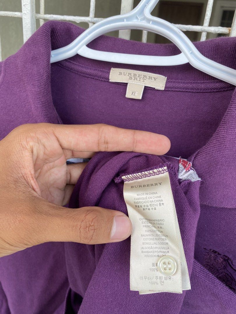 Burberry polo (Category: Luxury Apparel) located in Las Pinas. Submitted by mark2k05 (Listing ID 1464867626, Image 3). Description: Size XL.