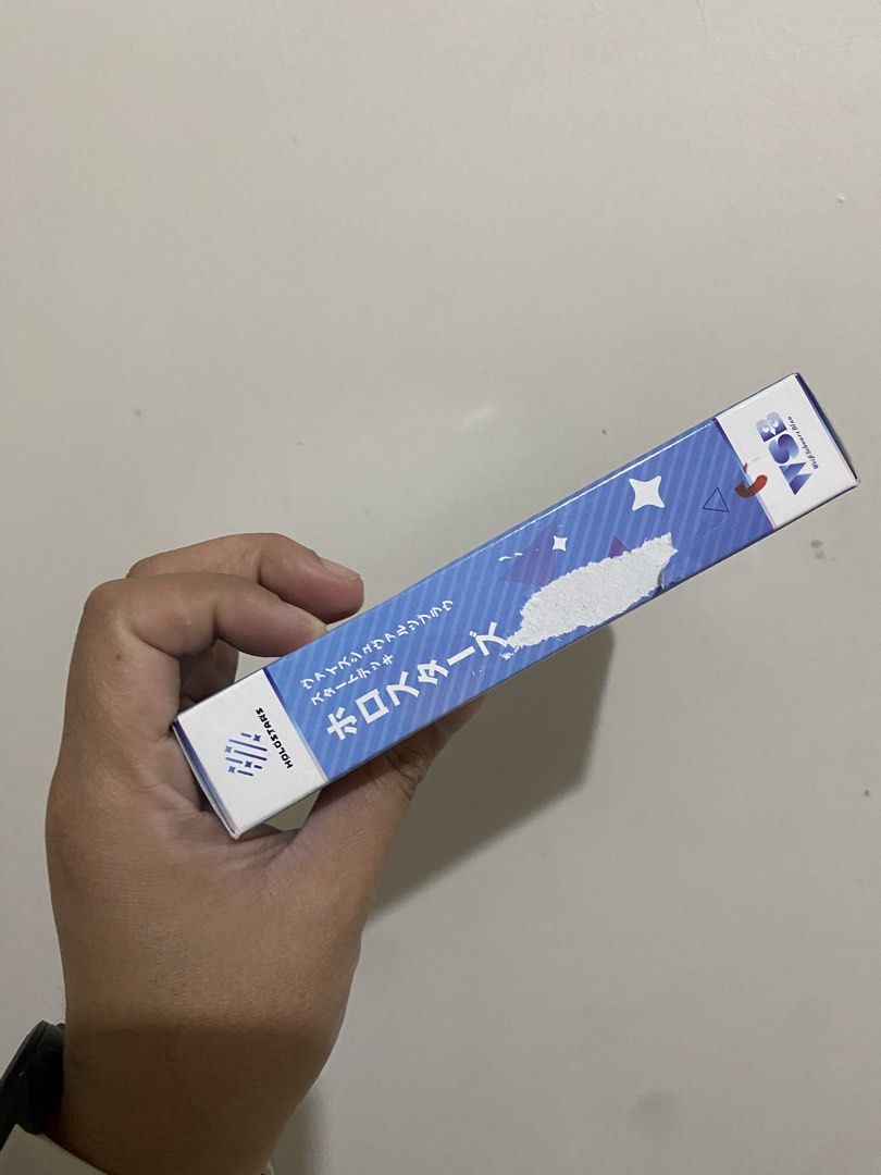 Bushiroad Weiss Schwarz Blau Start Deck: Holostars (Category: Card Packs) located in Pasig City. Submitted by k0pimonster (Listing ID 1464924406, Image 3). Description: - Item: Weiss Schwarz Blau Holostars Start Deck (Japanese Edition) - Includes: 50-card ready-to-play deck, 1 foil collection card, start plus pack, and paper playmat - Condition: Brand new/unused cards inside; outer box has shelf wear and a small tear on the side flap - Perfect fo