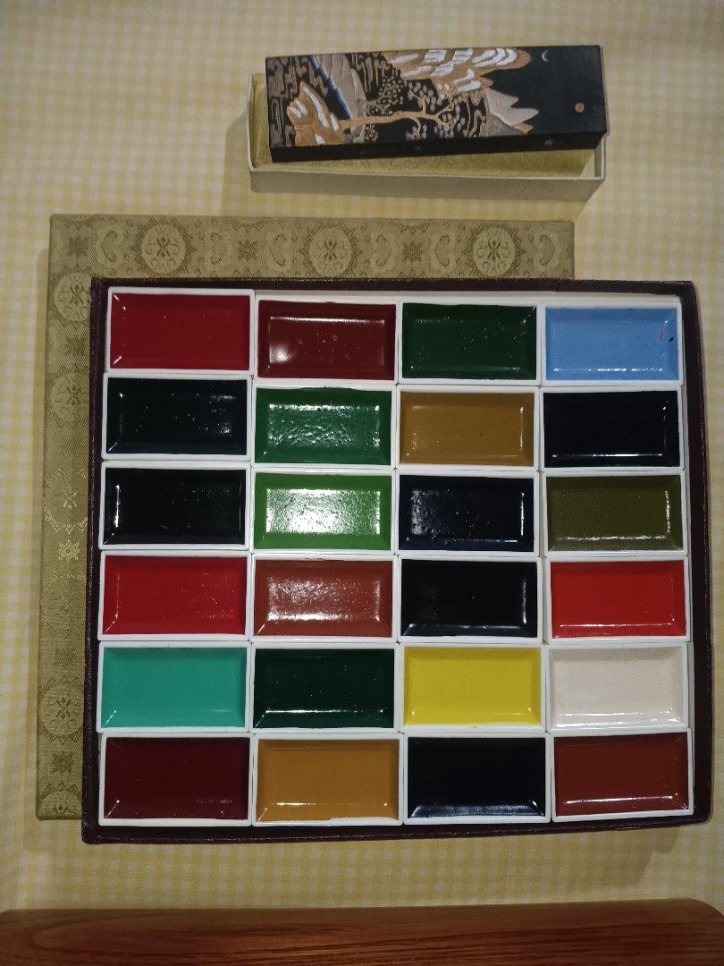 Calligraphy set (Category: Art & Prints) located in Abucay. Submitted by garuj (Listing ID 1464892622, Image 3). Description: take all some used, some new condition includes; watercolor (unused) paint brush (mixed) ink stick (2 new, 3 used) ink stone (1 unused, 2 used) calligraphy ink (1 unused) mini calligraphy box set (used) solid wood box (new) etc..