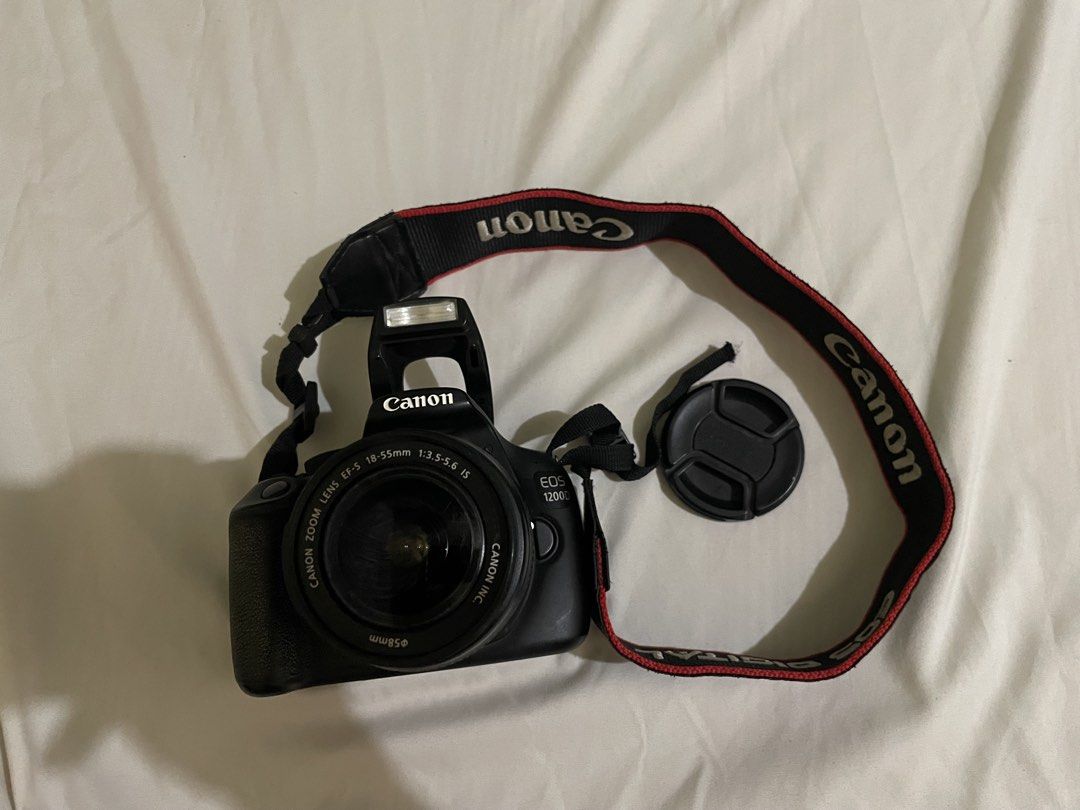 canon eos 1200d dslr (Category: Cameras) located in Manila. Submitted by mariali_ (Listing ID 1464948706, Image 1). Description: CANON EOS 1200D Still working and in a good condition. Been using it for random photoshoots lang and di rin lagi nagagamit. Inclusions: - battery and charger - lens cover - memory card to iphone transfer chord (left the camera bag sa province that’s why its not included). Condition: - all functions working - lens has ti