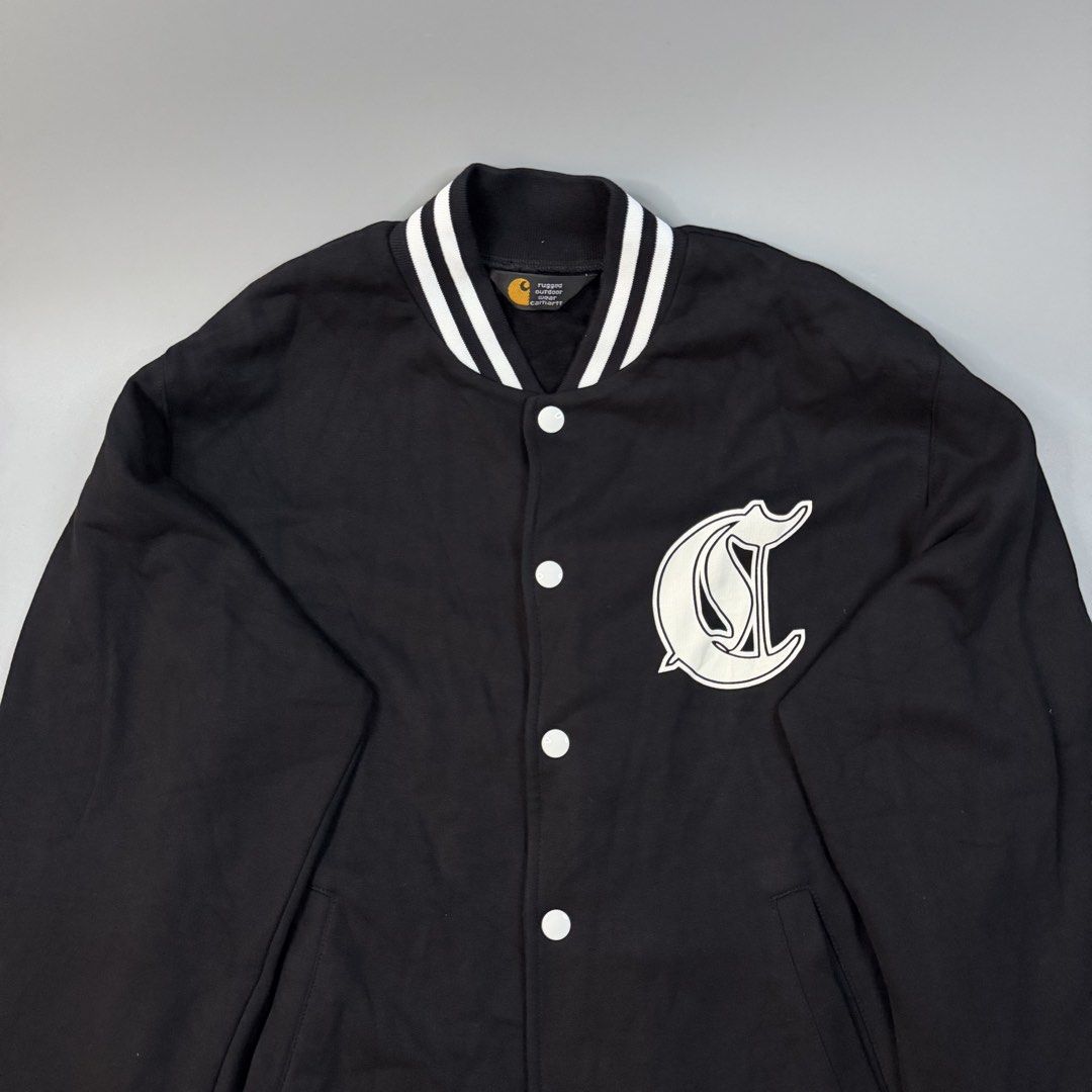 Carhartt - C Logo Varsity Jacket (Category: Coats, Jackets and Outerwear) located in Paranaque City. Submitted by millennial_goodz (Listing ID 1464889719, Image 2). Description: WTS Carhartt - C Logo Varsity Jacket Size Medium - 22.5" / 26" Excellent condition, no issues Authentic P1,499 only DM.