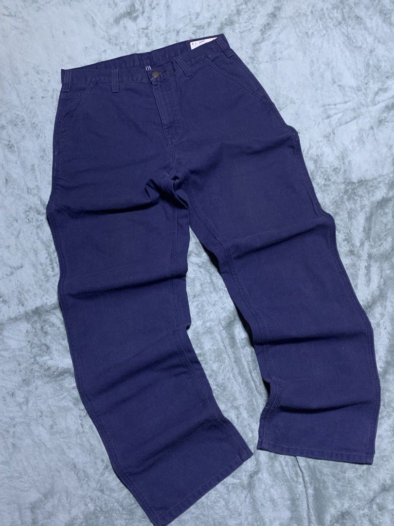 Carhartt Carpenter Code:383-20 (Category: Jeans) located in Mambusao. Submitted by naze77 (Listing ID 1464862533, Image 1). Description: Carhartt Carpenter Code:383-20 W:34 L:44 Hem:10 Issue:paint stain Good condition .