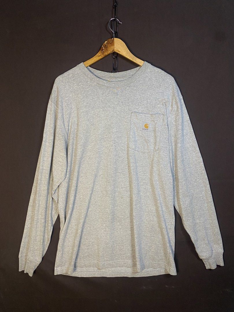 Carhartt Sweater K126 (Category: Sleep and Loungewear) located in Bay. Submitted by paoloconic70568 (Listing ID 1464866461, Image 1). Description: (C)arhartt Sweater K126 Heather Gray Color Rate: 10/10 Color may vary due to lighting M on tag W-21.5 L-30 Issue: None ₱850 No deleting of comments. All items are thrifted manage your expectations. Good Thrift, Good Mood..