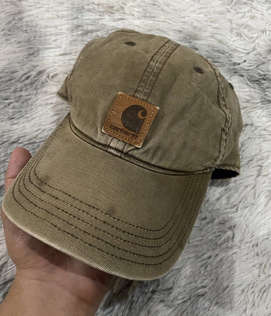 Cartho Brown Carhartt Canvas Cap (Category: Caps & Hats) located in Tarlac. Submitted by cheap.fleaaa (Listing ID 1464793811, Image 1). Description: Carhartt✨ Vintage condi 500 + ship Any courier Tarlac based📍.