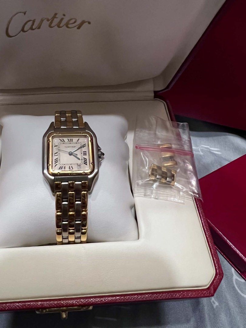 Cartier Panthere Three Row MM YG/SS Quartz (Category: Luxury Watches) located in Las Pinas. Submitted by daisuki_japan_luxury_by_reiko (Listing ID 1464841144, Image 2). Description: On hand Manila Selling for a client as she needs funds.