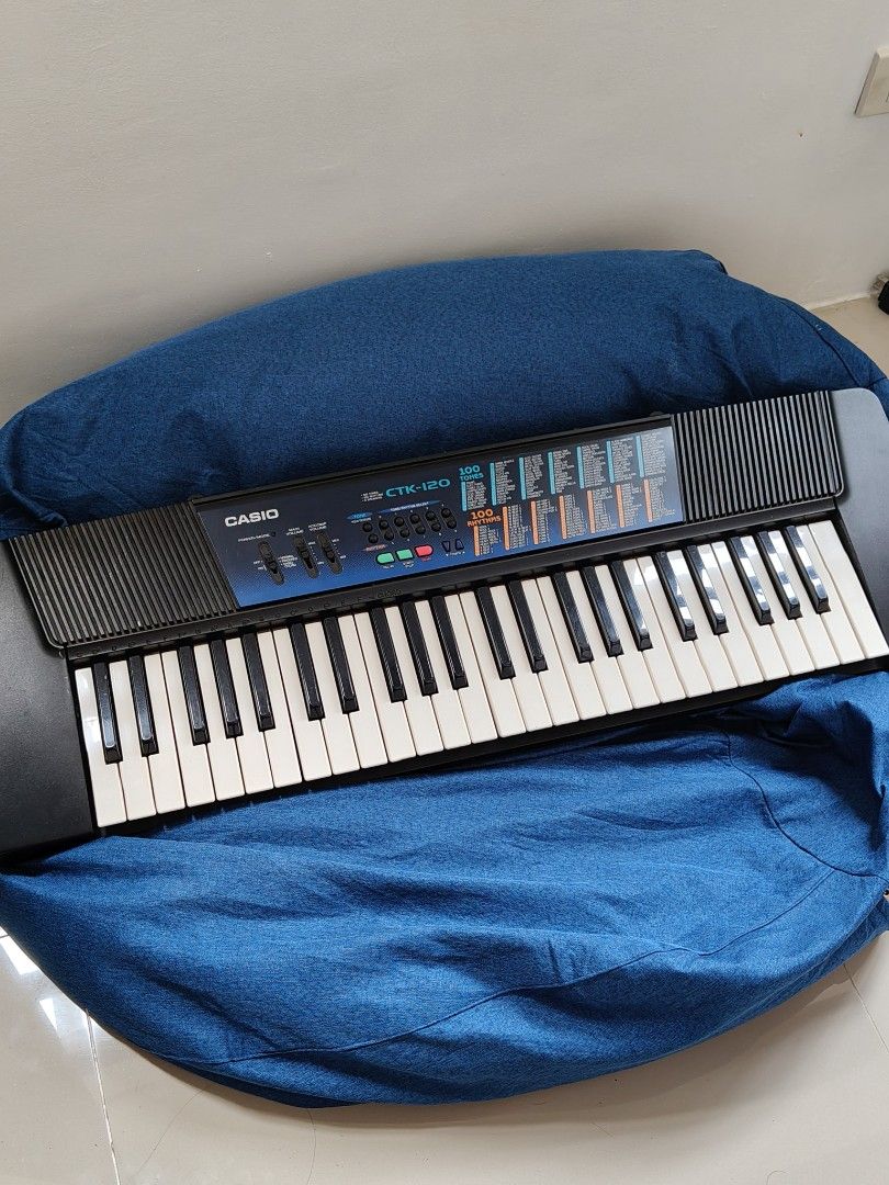 Casio Electric Piano CTK-120 (Category: Musical Instruments) located in Baguio. Submitted by bobafatph (Listing ID 1464793892, Image 1). Description: Location: Cubao Payment: Gcash, GoTyme Condition: Barely used, kept in storage.