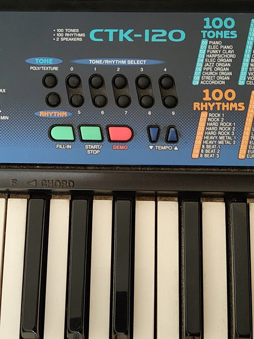 Casio Electric Piano CTK-120 (Category: Musical Instruments) located in Baguio. Submitted by bobafatph (Listing ID 1464793892, Image 3). Description: Location: Cubao Payment: Gcash, GoTyme Condition: Barely used, kept in storage.