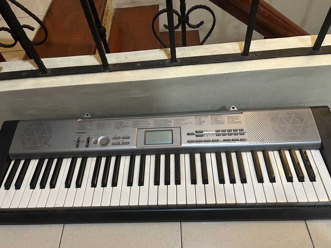 Casio LK 130 (Category: Other Accessories) located in Manila. Submitted by pengu22 (Listing ID 1462926653, Image 2). Description: - Casio LK-130 Keyboard - 100 Built-in Songs - Volume and Tempo Adjustment - Learning Modes: Fingered, Casio Chord, Normal - Demo Songs Included - Key Light Function - Requires 6 2AA batteries > no box > barely used, like bnew dm for more photos! shipping through lalamove car only .