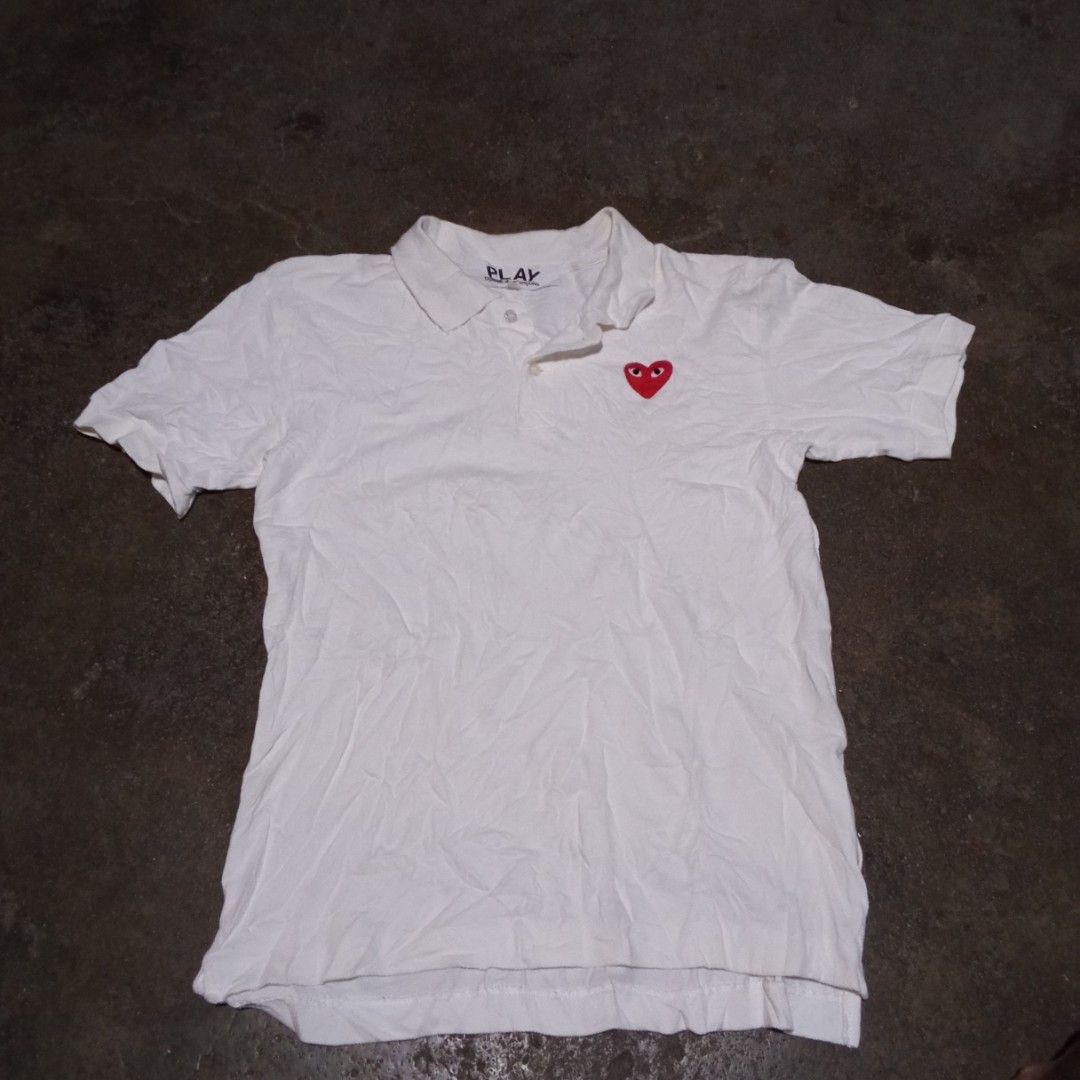 Cdg play polo (Category: Tshirts & Polo Shirts ) located in Manila. Submitted by tcbukay_zxc25 (Listing ID 1464881819, Image 1). Description: cgd play size small issue dumi ned wash.