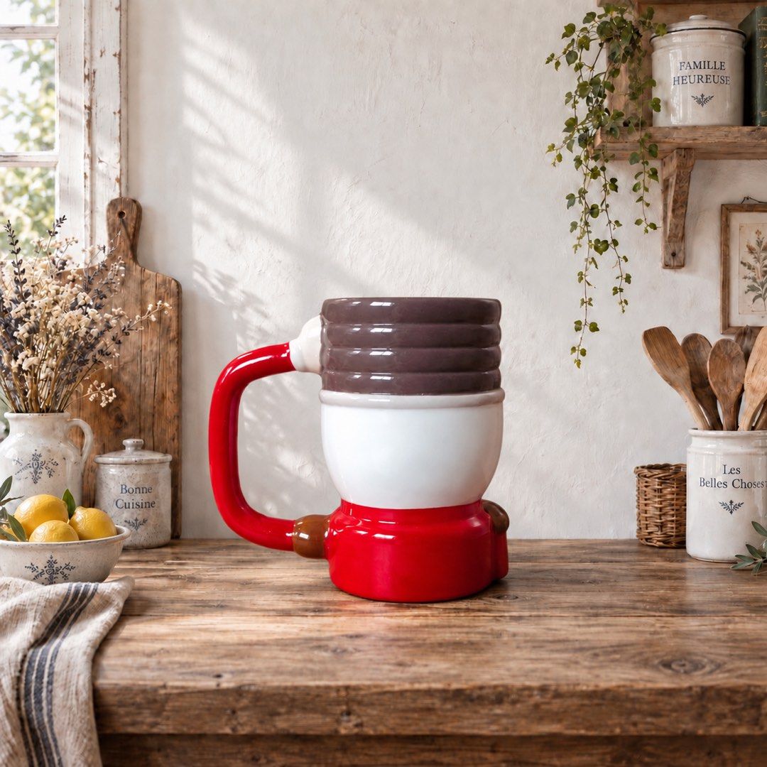 Ceramic Large Nutcracker Mug (Category: Other Home Decor) located in Quezon City. Submitted by handpickedecors (Listing ID 1464862008, Image 2). Description: Ceramic Large Nutcracker Mug 300.00 Size: 3.5”D x 6”H.