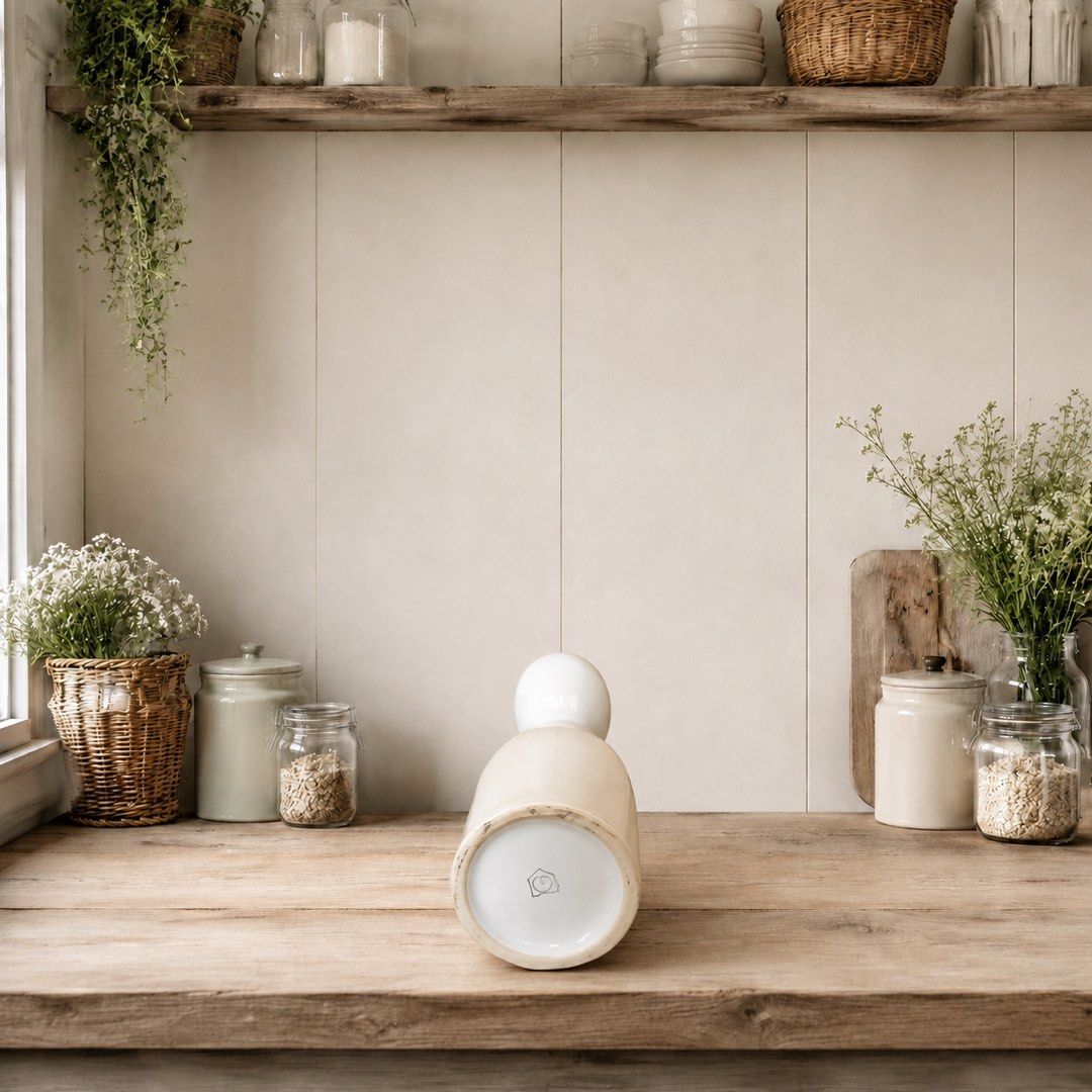 Ceramic Oil Dispenser with Cork Lid (Category: Other Kitchenware & Tableware) located in Quezon City. Submitted by handpickedecors (Listing ID 1464832583, Image 3). Description: Ceramic Oil Dispenser with Cork Lid 160.00 Size: 2.5”D x .5”H.