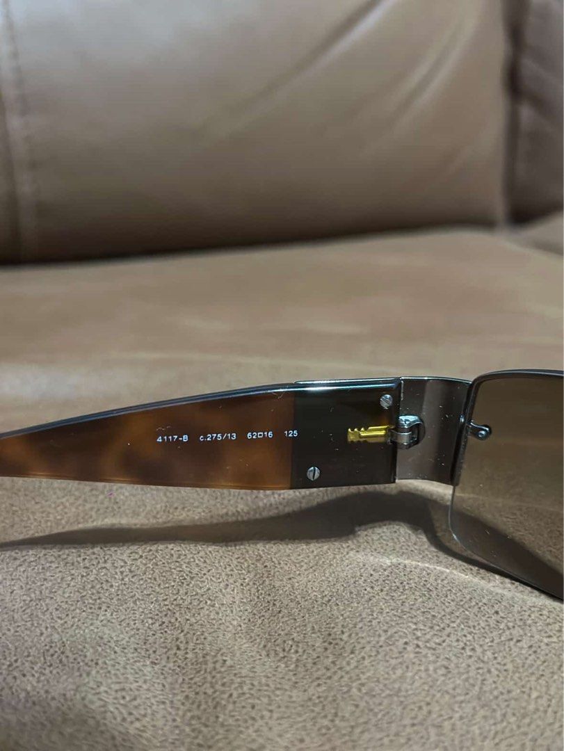 Chanel 4117-B Rhinestone Tortoiseshell Sunglasses (Category: Sunglasses & Eyewear) located in Manila. Submitted by _prelovedbynotcarls (Listing ID 1464823425, Image 2). Description: - Brand: Chanel - Model: 4117-B c.275/13 (Y2K vintage classic) - Frame: Tortoiseshell arms with sparkling rhinestone CC logo - Lenses: Gradient brown - Size: 62-16 125 (stamped on inner temple) - Origin: Made in Italy - Condition: Great overall condition.