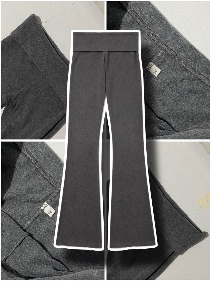 charcoal grey foldover flare leggings (Category: Activewear) located in Naga. Submitted by jamesarkkkk (Listing ID 1464947929, Image 1). Description: .