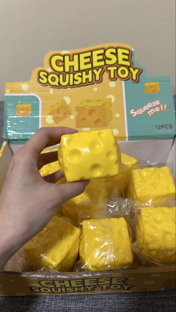 Cheese Squishy (Category: Interactive Toys) located in Manila. Submitted by handpicked_tin (Listing ID 1464780145, Image 2). Description: 70/each !! brand new .