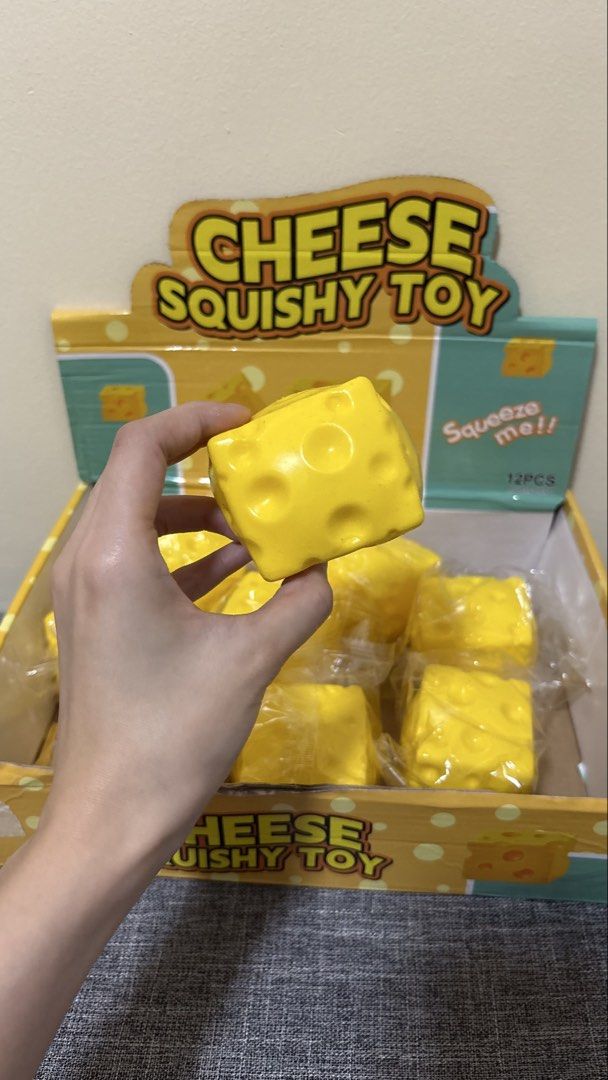 Cheese Squishy (Category: Interactive Toys) located in Manila. Submitted by handpicked_tin (Listing ID 1464780145, Image 1). Description: 70/each !! brand new .