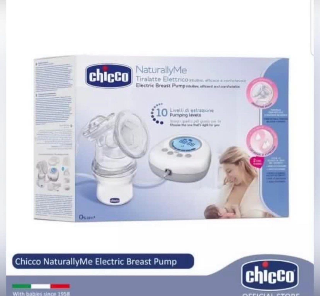 Chicco NaturallyMe Electric Breast Pump (Category: Breastfeeding & Bottle Feeding) located in Marikina City. Submitted by lovegoeson (Listing ID 1464772375, Image 2). Description: - Brand: Chicco NaturallyMe Electric Breast Pump - Condition: Gently used, clean, and fully functional - Features: Digital display with easy-to-use control buttons - Includes: Main pump unit, collection bottle, funnel attachment, connecting tubing, and base stand - Perf