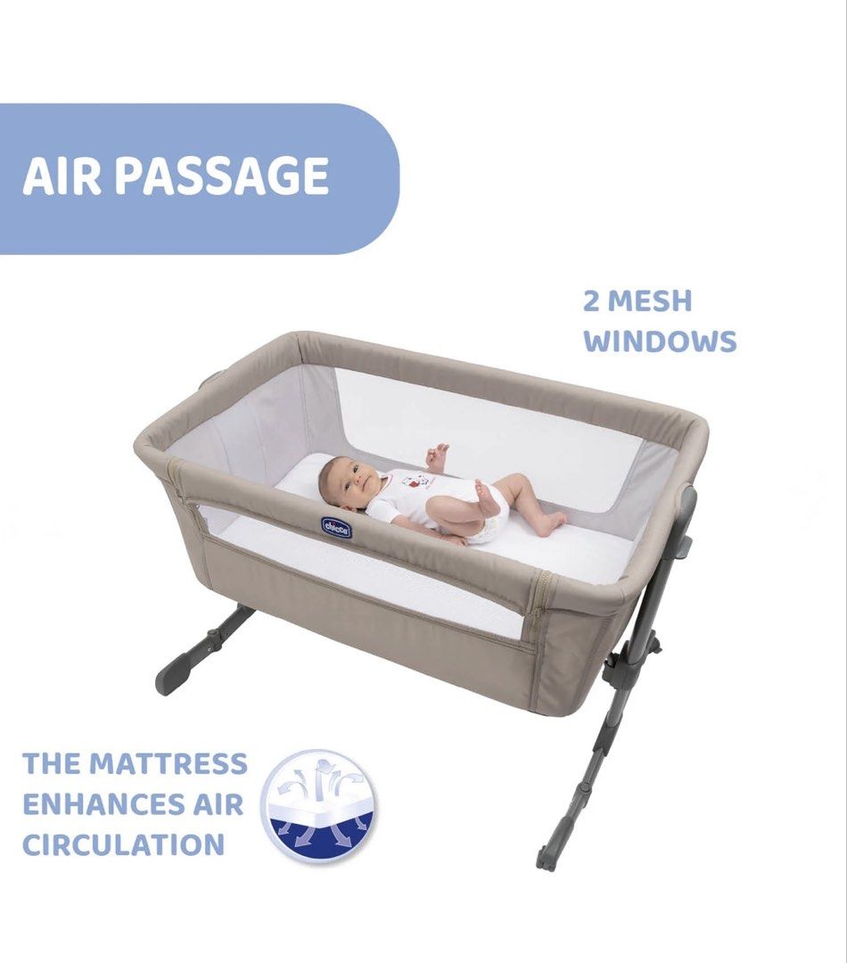 Chicco Next 2 Me (Category: Cots & Cribs) located in Quezon City. Submitted by salesbyina (Listing ID 1464874011, Image 2). Description: Used since January 2026 only, just needs cleaning but good as new. Comes with all inclusions. No box..