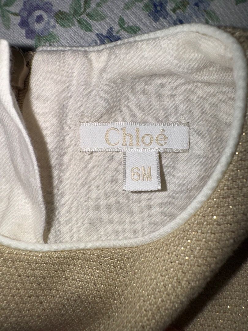 Chloè baby dress (Category: Babies & Kids Fashion) located in Quezon City. Submitted by kd.dd.onlinethrift (Listing ID 1464949687, Image 1). Description: May fine lints sa likod, barely noticeable..