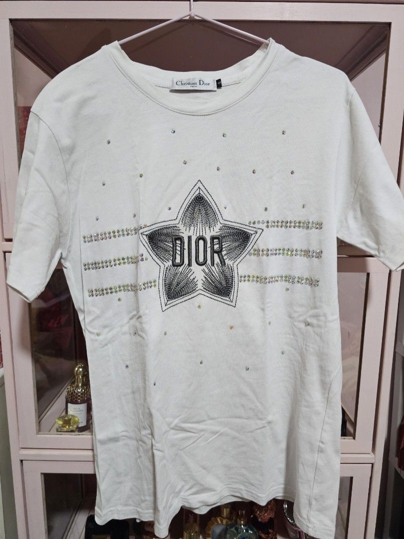 Christian Dior (Category: Blouses) located in Angeles City. Submitted by kodachi10 (Listing ID 1464804609, Image 1). Description: christian dior shirt complete crystals sparkly!.