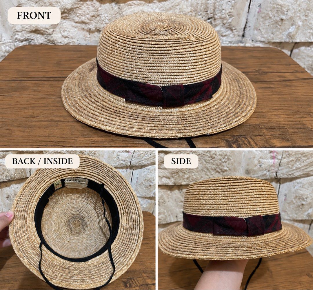 classic straw boater hat (Category: Hats & Beanies) located in San Fernando. Submitted by dntjapansurpluselyu (Listing ID 1464835989, Image 1). Description: .