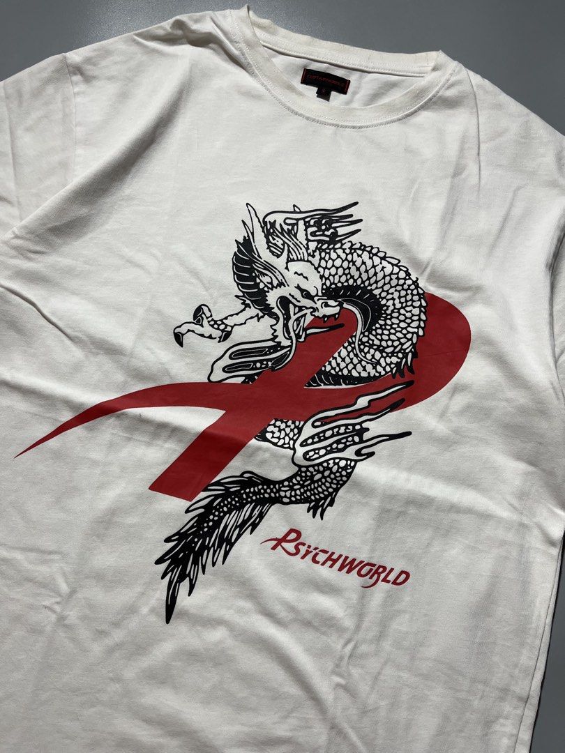 Clot Apparel “Psychworld” Tee (Category: Tshirts & Polo Shirts ) located in Quezon City. Submitted by metro_junkie.ph (Listing ID 1464807628, Image 3). Description: Clot Apparel “Psychworld” Tee Size Small on Tag, Large Fit (21 x 29) Excellent Condition No any Flaw/Issue(s) All Detail Posted 350 + SF.