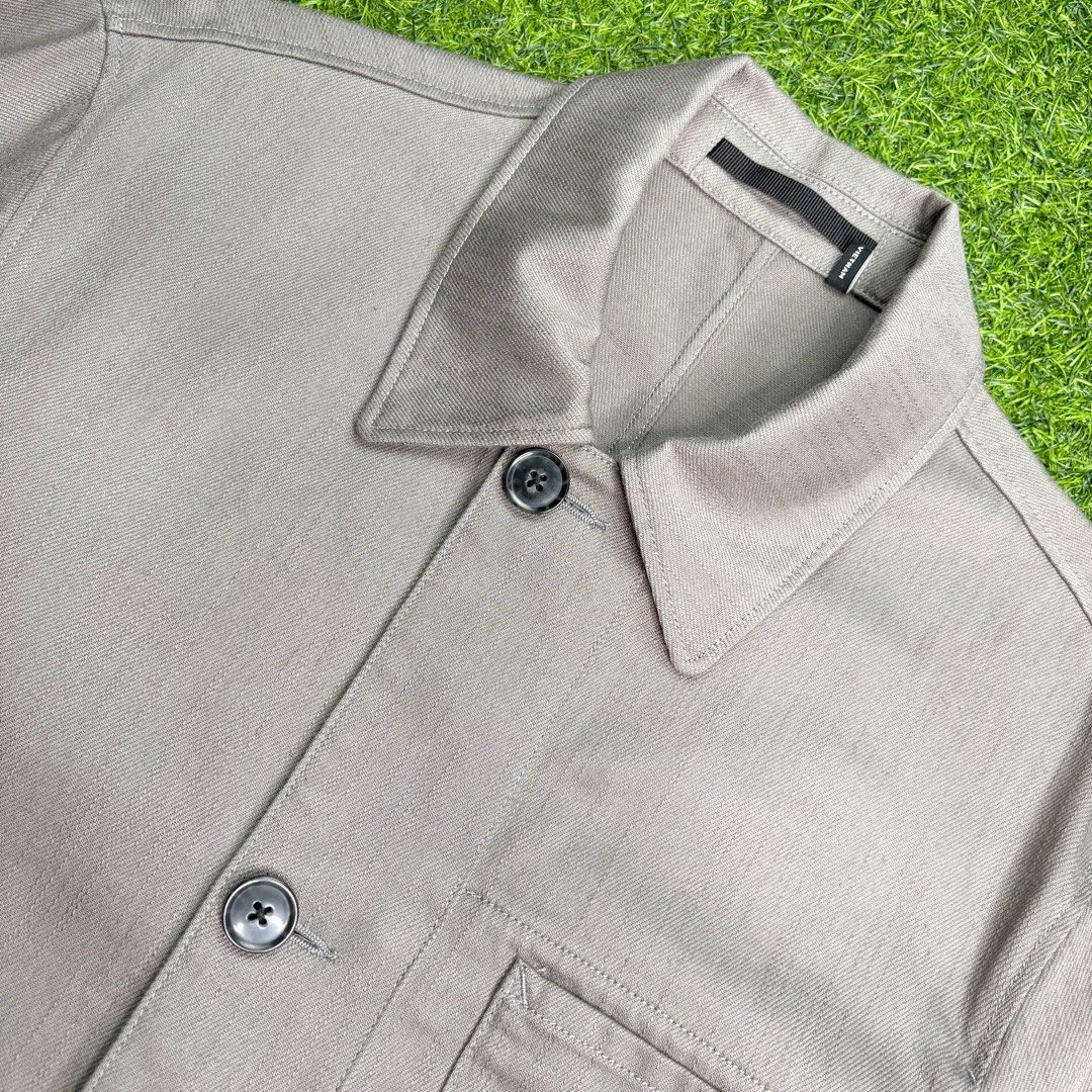 Club Monaco | Chore Jacket. (Category: Coats, Jackets and Outerwear) located in Manila. Submitted by bypiecesandstories (Listing ID 1464880483, Image 3). Description: Club Monaco | Chore Jacket. 799 PHP 🧡 Perfect Condition Can Fit — Small to Large Dimensions — W 21" L 29" A classic Club Monaco chore jacket with a clean, workwear inspired look. Versatile and easy to style, it’s a great everyday layer that works with both casual and more polished 