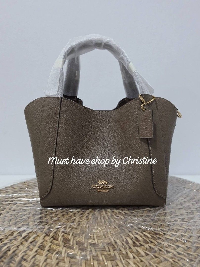 Coach Hadley 21 in dark stone (Category: Shoulder Bags) located in Bauang. Submitted by chictine (Listing ID 1464930487, Image 1). Description: Coach Hadley 21 in dark stone brandnew and sealed guaranteed original or moneyback source from US ✅Open for lay-away ✅Cop/Cod accepted with minimal dp courier: jnt/lbc location: La Union.
